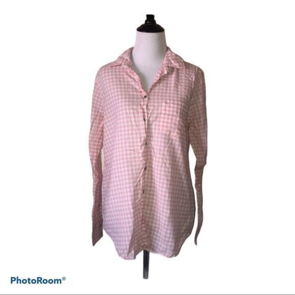 5/$30 đ J crew womenâs small boy fit plaid buttonâ down top